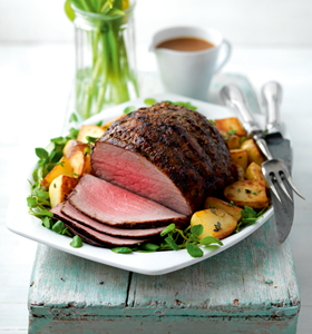 Roast Beef with Lemon and Anchovy Butter